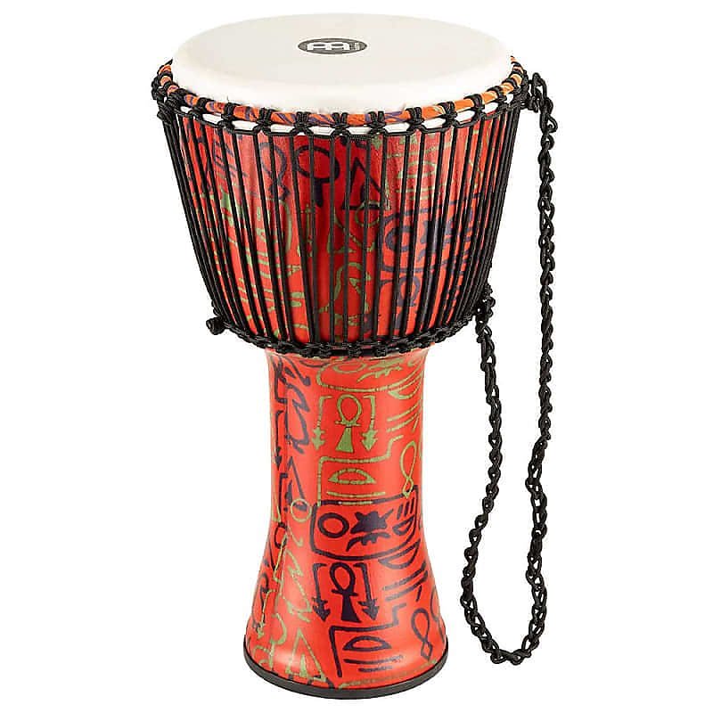Djembe Meinl Travel Series Pharaoh's Script afinado con cuerda PADJ1-LF de 12" con parche sintético